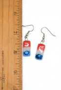 Patriotic Glass Earrings